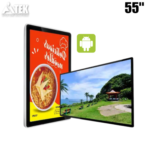 Digital Signage Wallmount 55" Nontouch Free CMS